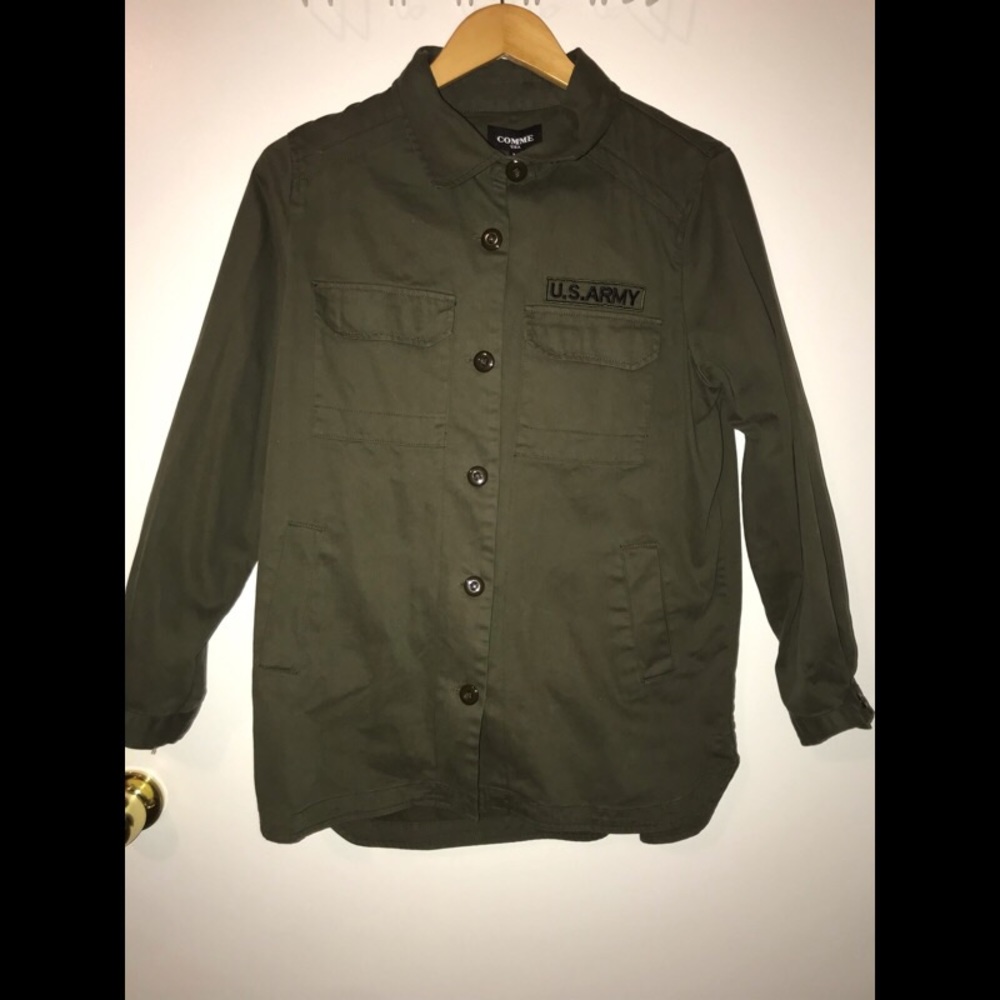 Comme USA oversize army green jacket